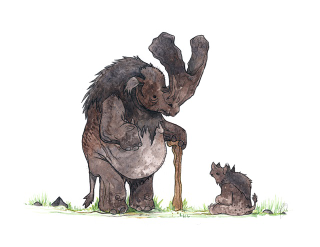 Illustration for article titled Dinosaurs face new challenges in these beautiful watercolors